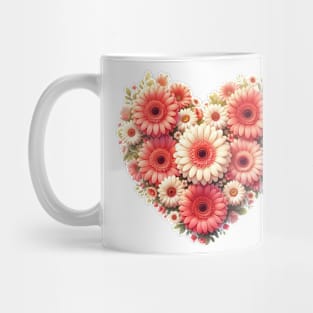 Heart Shaped Flowers Mug